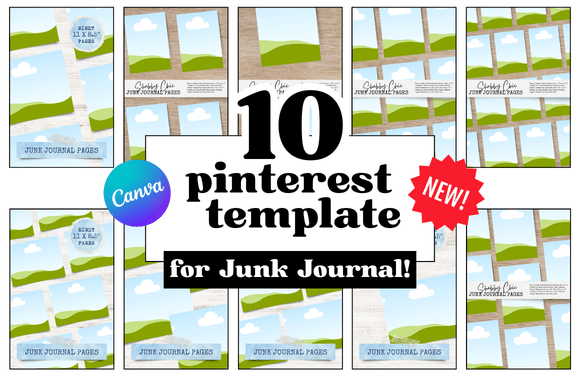 Download 10 Junk Journal Pinterest Pin - Pinterest pin Collection
