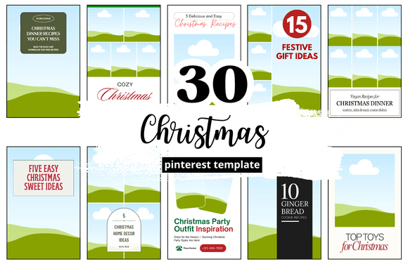 Download 30 Christmas Pinterest Pin - Pinterest pin Collection