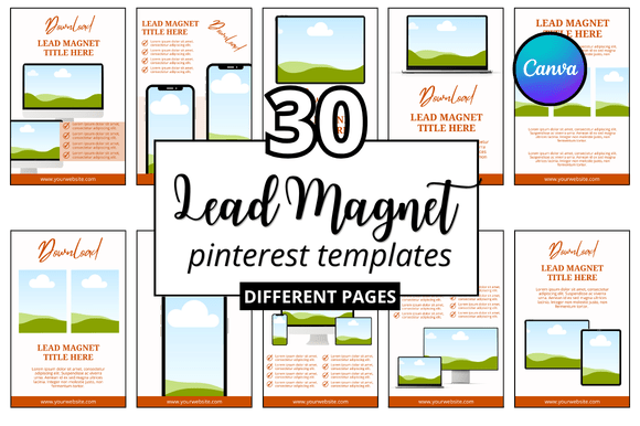 Download 30 Lead Magnet Promo Pinterest Pin - Pinterest pin Collection