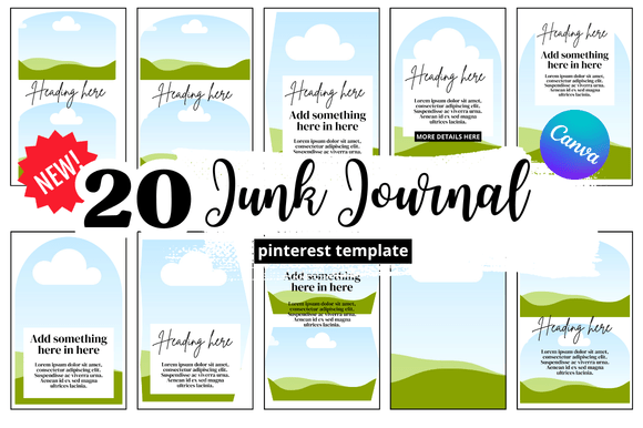 Download 20 Junk Journal Pinterest Pin - Pinterest pin Collection