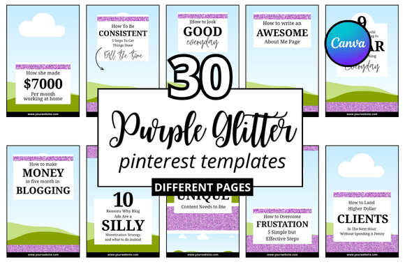 Download 30 Purple Glitter Pinterest Pin - Pinterest pin Collection
