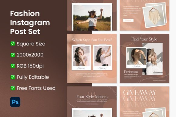Download Fashion Social Media Post Set - Premium Resources
